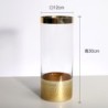 Modern Transparent Glass Hydroponic Flower Vase - Decorative Home & Office Table Vase
