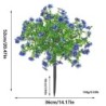 Outdoor Artificial Daisy & Violet Ground Stake Flowers - Weather-Resistant Garden & Home Decoration
