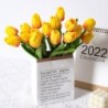 Artificial PU Mini Tulip Flowers - Hand Feel Real Touch Floral Decor For Home, Office & Wedding