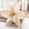 26cm Christmas Artificial Flower Stem – Sequin Velvet Tree Decoration