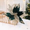 Shiny Sequin Artificial Christmas Flower - Diy Wreath & Tree Decoration