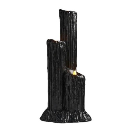 Halloween Melting Candle Holder – Black Lava Resin Candlestick