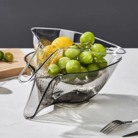 Multifunctional Sink Strainer Basket – Fruit, Vegetable & Rice Washing Colander