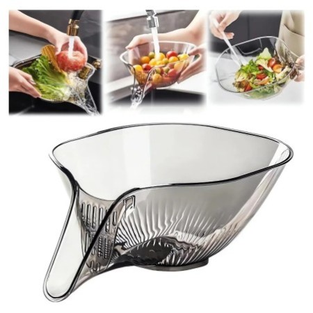 Multifunctional Sink Strainer Basket – Fruit, Vegetable & Rice Washing Colander