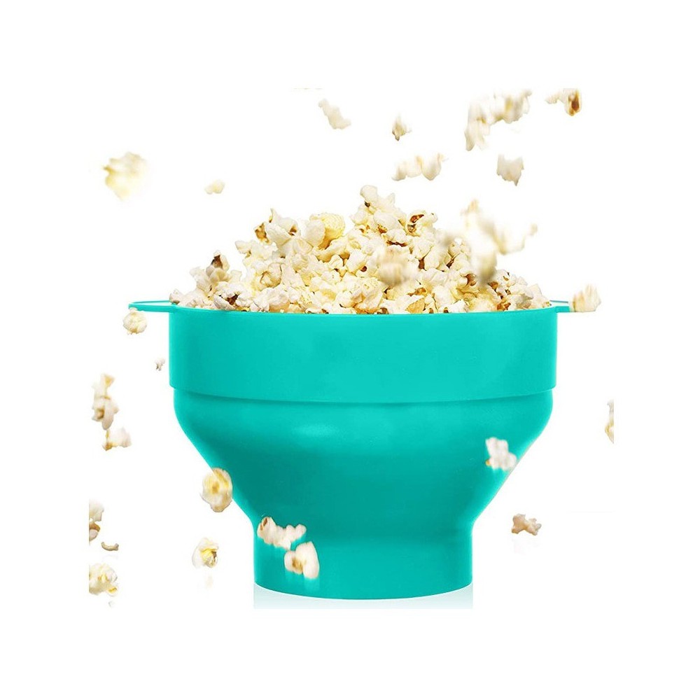 Silicone Popcorn Bowl – Reusable Collapsible Microwave Snack Bowl