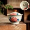 Grey Glazed Hand-Painted Covered Bowl – Kung Fu Tea Cup
