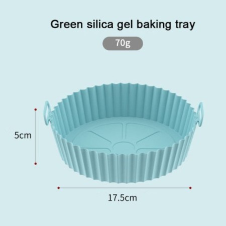 Air Fryer Silicone Baking Pan – Reusable Baking Pan & Non-Stick Cooking Bowl