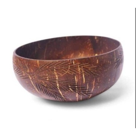 Creative Carved Coconut Bowl Set - Natural Eco-Friendly Kitchen & Dining Tableware