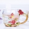 Colorful Enamel Glass Coffee Mug – Heat-Resistant Tea & Coffee Cup