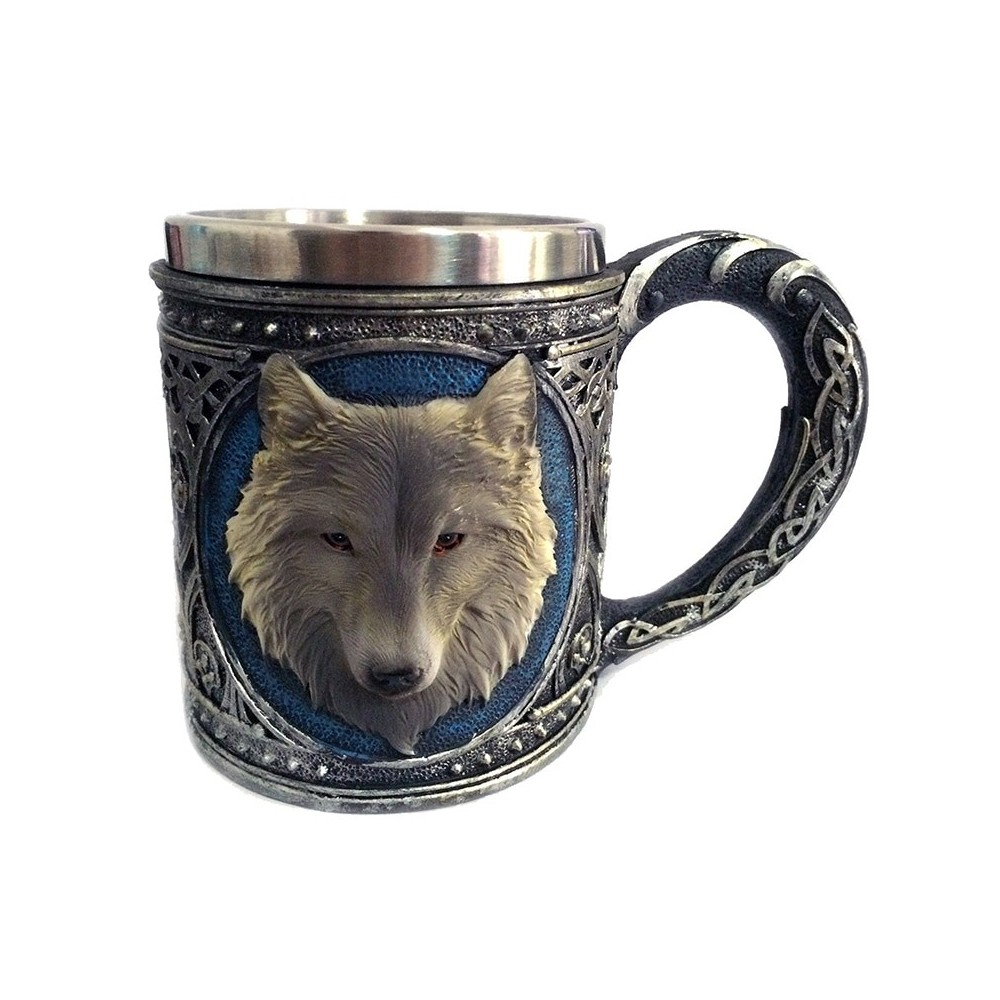 3D Wolf Mug – Cartoon Lone Wolf King Coffee, Tea & Beer Cup