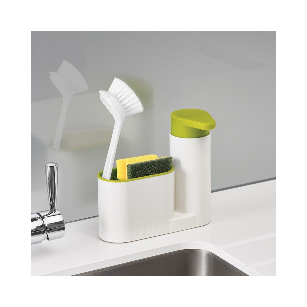 Multifunctional Kitchen Sink Storage Rack - Soap Dispenser & Cleaning Supplies Organizer