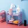 2-Tier Kitchen Storage Rack – Compact Plastic Countertop Organizer