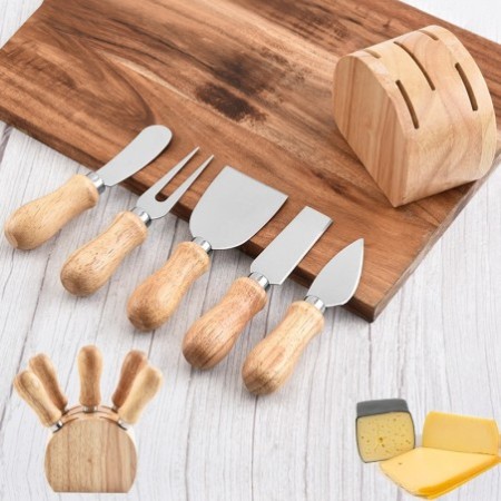 Stainless Steel Cheese Serving Knife Set – 5-Piece Butter Spatula