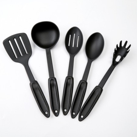 5-Piece Nylon Kitchen Utensil Set – Heat-Resistant Non-Stick Cooking Tools