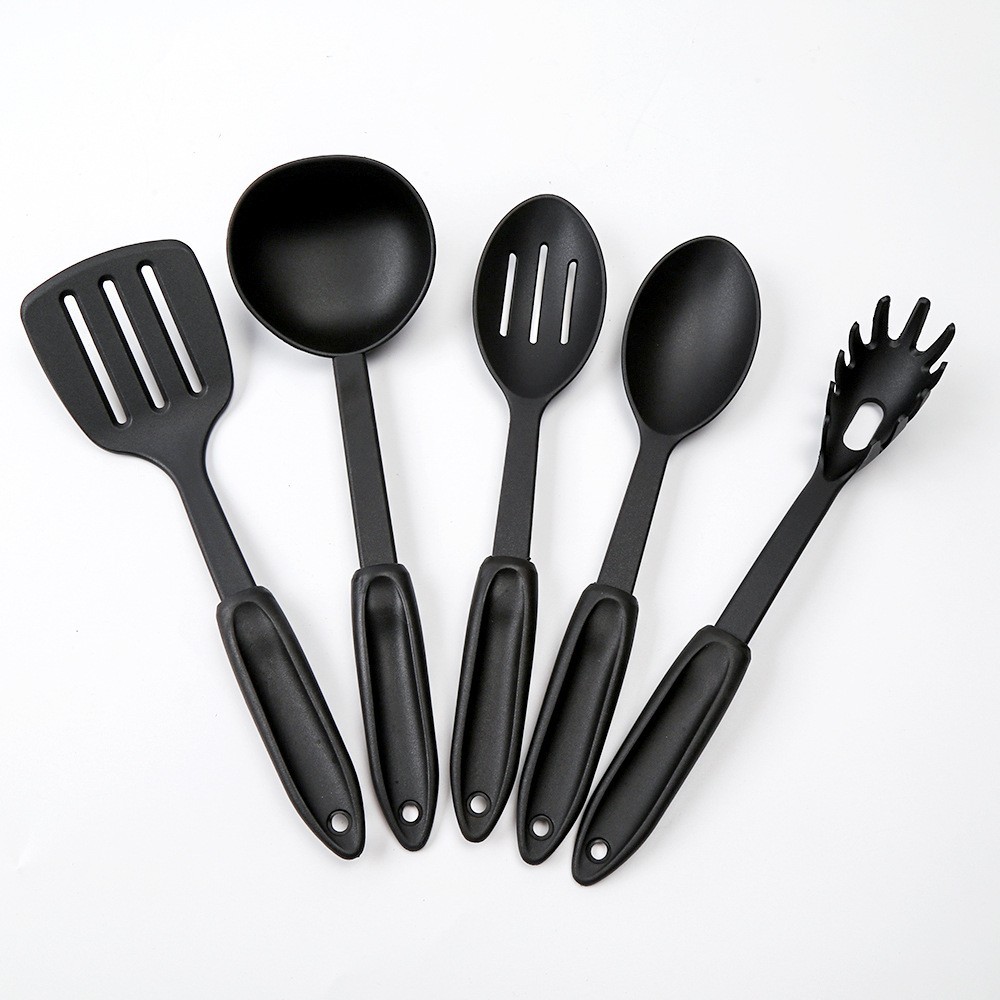 5-Piece Nylon Kitchen Utensil Set – Heat-Resistant Non-Stick Cooking Tools