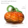 Bring a touch of color and botanical-inspired charm to your interior with the Pumpkin Glass Ornament.