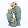 Owl Family of Three Decorative Figurines – Minimalist Home Ornament