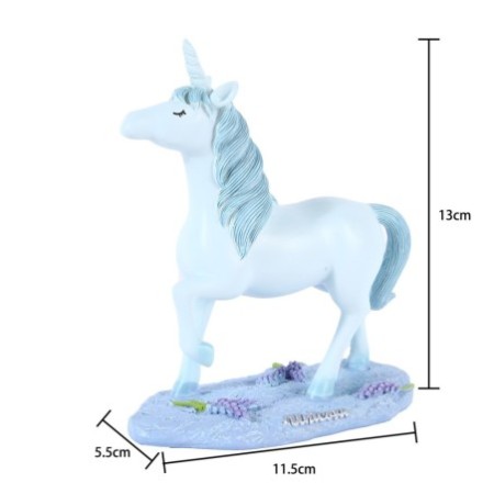 Blue Unicorn Pony Resin Ornament – Magical Home & Tabletop Decor
