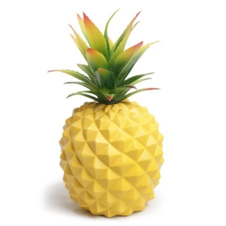 Yellow Pineapple Resin Figurine – Green Plant Desk & Home Decoration