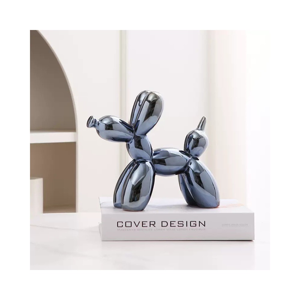 Modern Balloon Dog Figurine – Stylish Ceramic Home Decoration