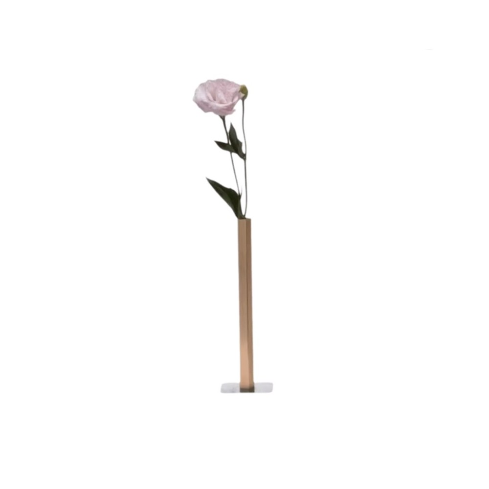 Minimalist Geometric Stainless Steel Vase – Nordic Metal Flower Vase for Modern Home Decor