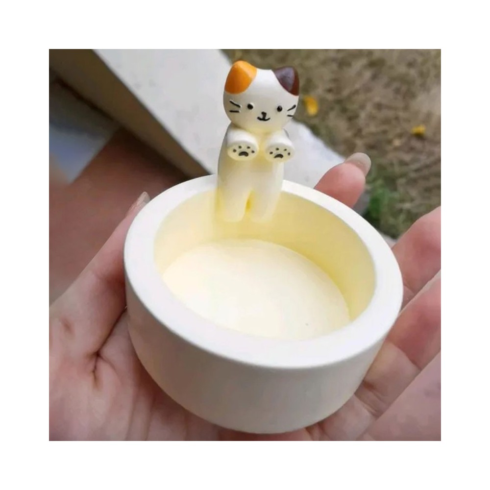 Cute Cat Candle Holder – Kitten Aromatherapy Desktop Decor & Gift Ornament