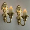 Rustic Wall-Mounted Candle Holder– Iron Cottage-Style Home Decor