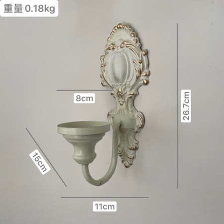 Rustic Wall-Mounted Candle Holder– Iron Cottage-Style Home Decor