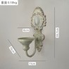 Rustic Wall-Mounted Candle Holder– Iron Cottage-Style Home Decor