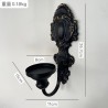 Rustic Wall-Mounted Candle Holder– Iron Cottage-Style Home Decor