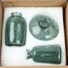 Vintage Clear Glass Hydroponic Flower Vase - Small Decorative Centerpiece for Home & Living Room