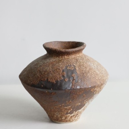 Wabi-Sabi Style Handmade Ceramic Vase - Rustic Vintage Flower Vase For Home & Zen Decor